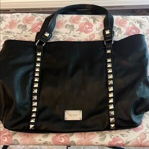 Nine West Black and Silver Studded Tote
